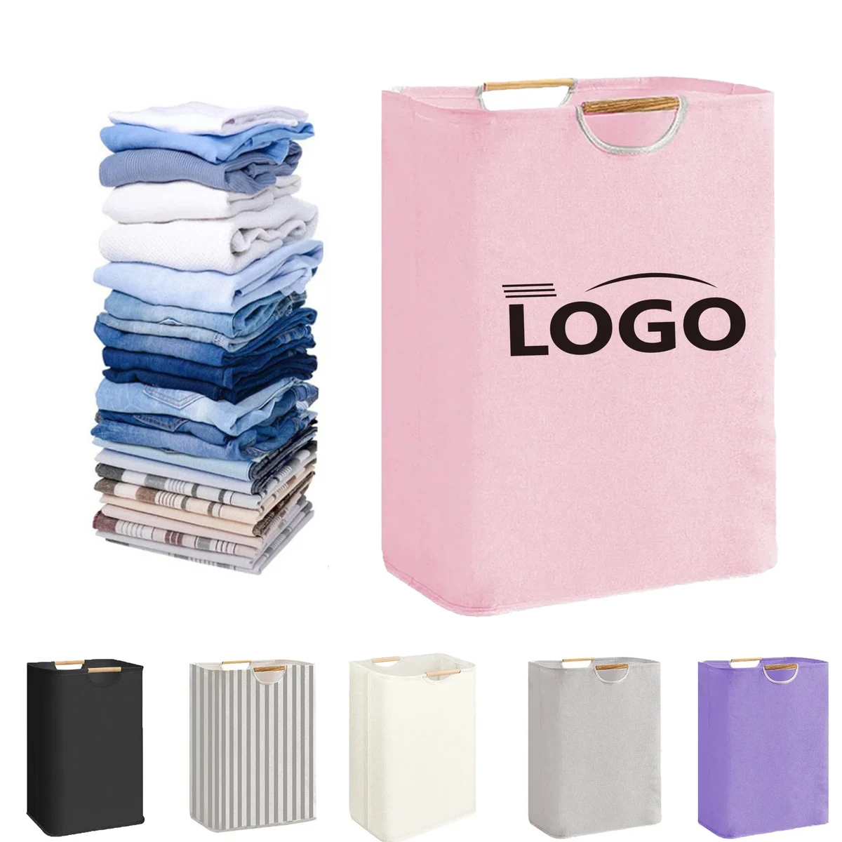 Cotton Linen Foldable Storage Hamper Multipurpose Organizer 1