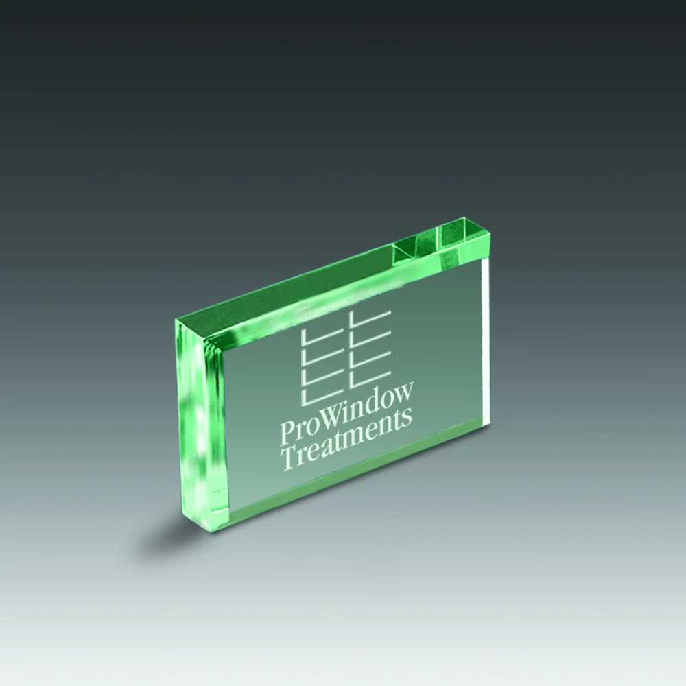 Straight Bevel Paperweight (4"x2") 1