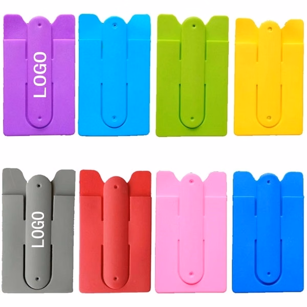 Silicone Phone Wallet with Stand Card Holder