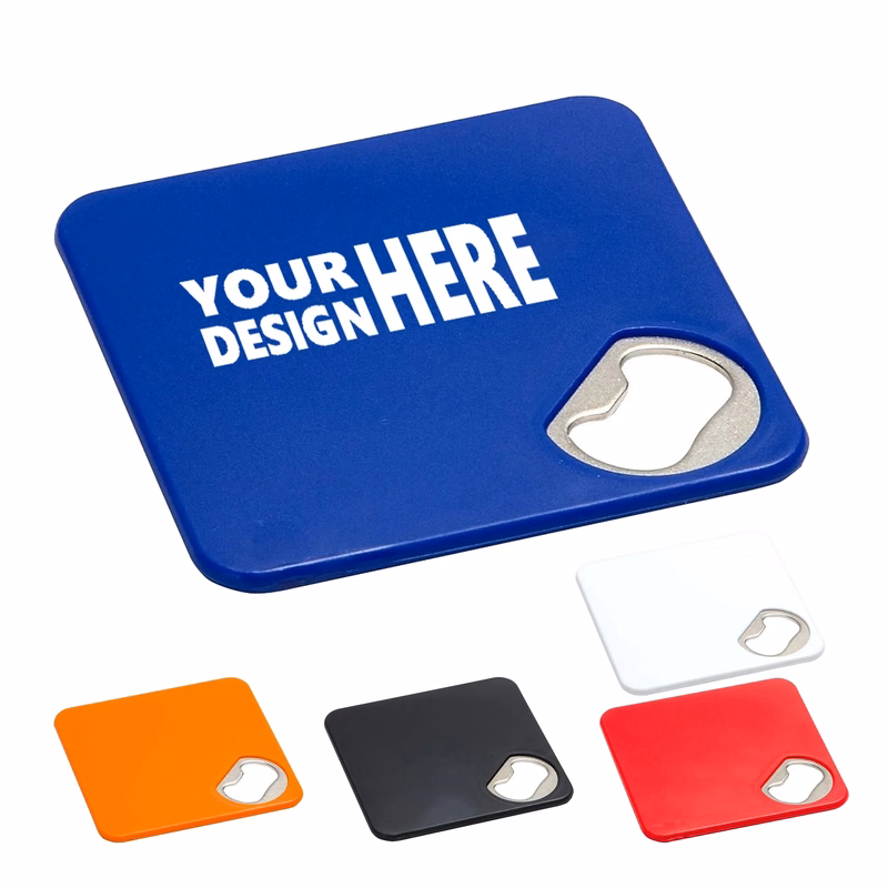 Plastic Bottle Opener Coaster