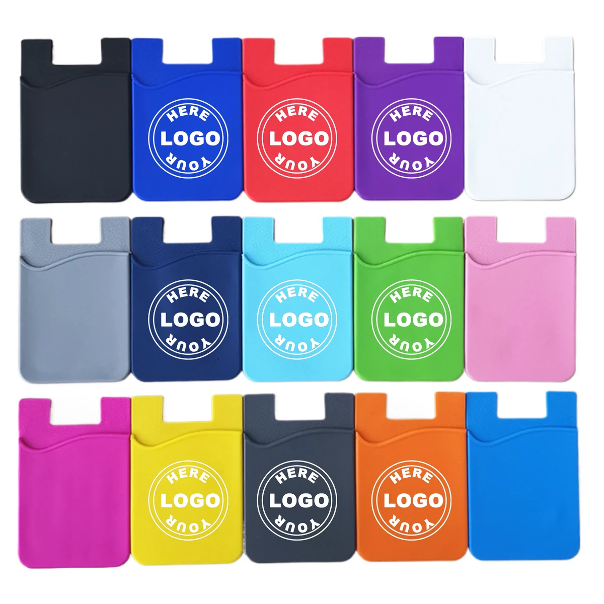 Single-Layer Silicone Phone Card Holder 1