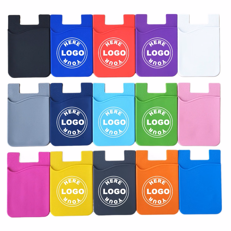 Single-Layer Silicone Phone Card Holder