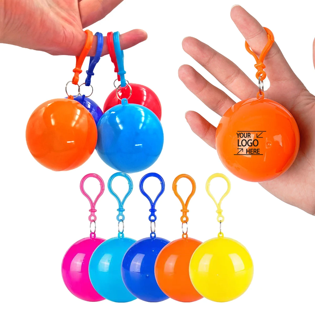 Portable Raincoat with Hanging Ball Storage Box 1