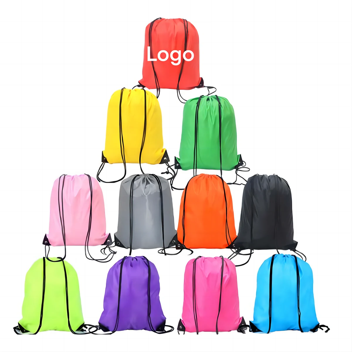 Polyester Drawstring Bag MOQ100PCS 1