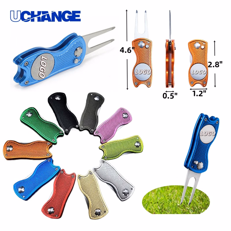 Spring Folding Golf Green Fork Tool