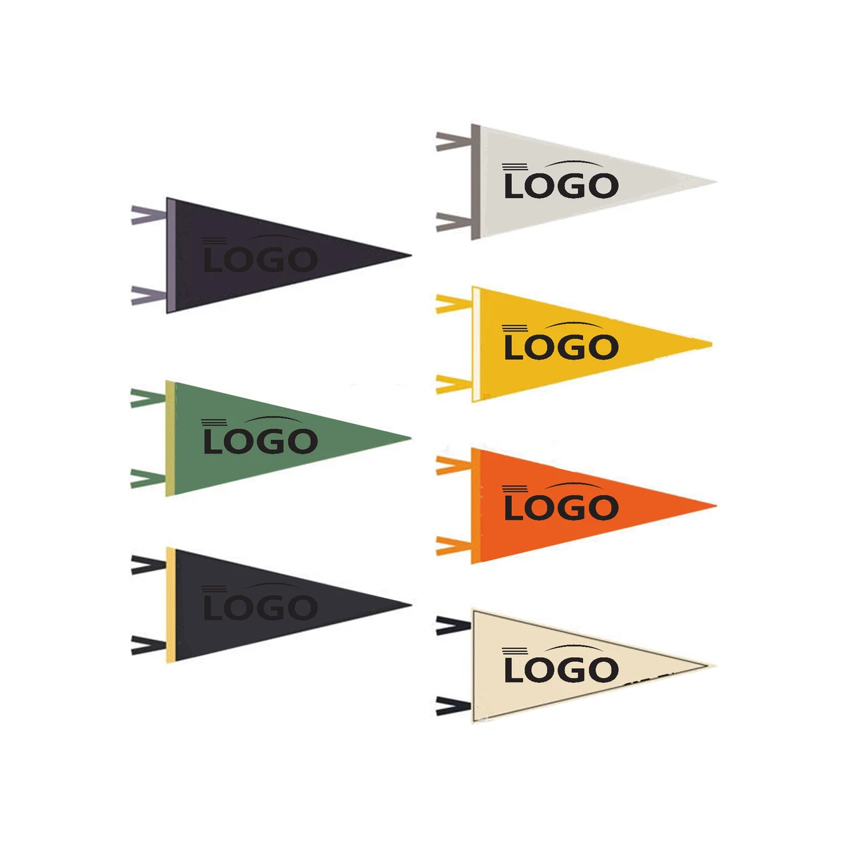 7.8" x 17.7" Colored Felt Pennant 1
