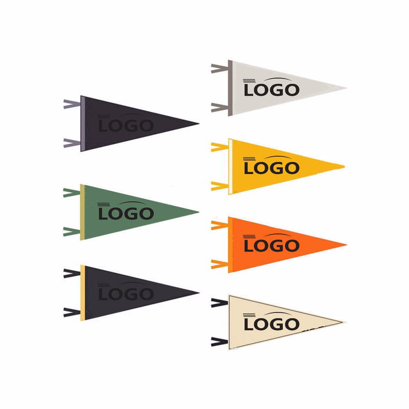 7.8" x 17.7" Colored Felt Pennant