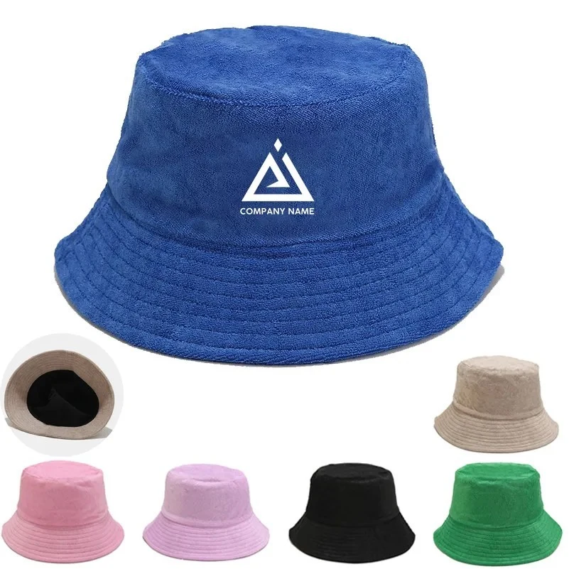 Unisex High Quality Soft Outdoor Terry Towel Bucket Hat 1