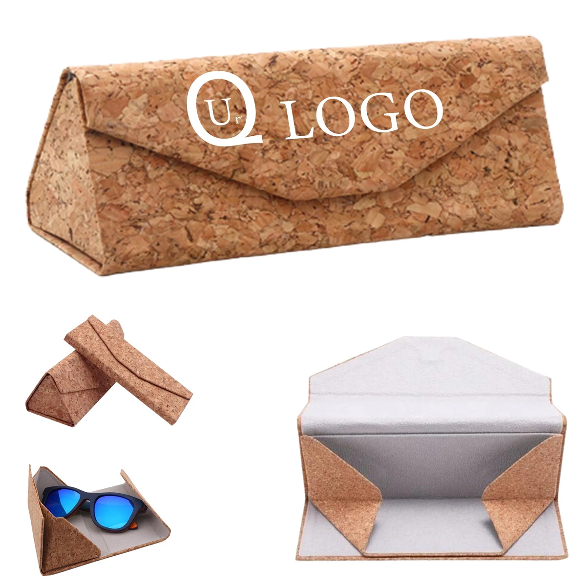 Eco-Friendly Natural Cork Eyeglasses Case 1