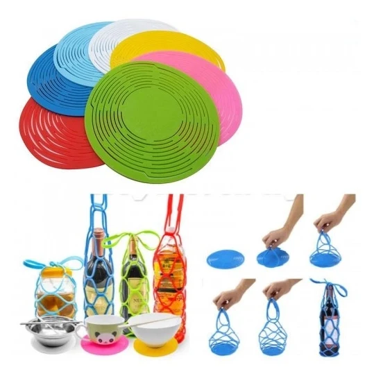 Multifunction Silicone Pad Placemat Bottle Holder 1
