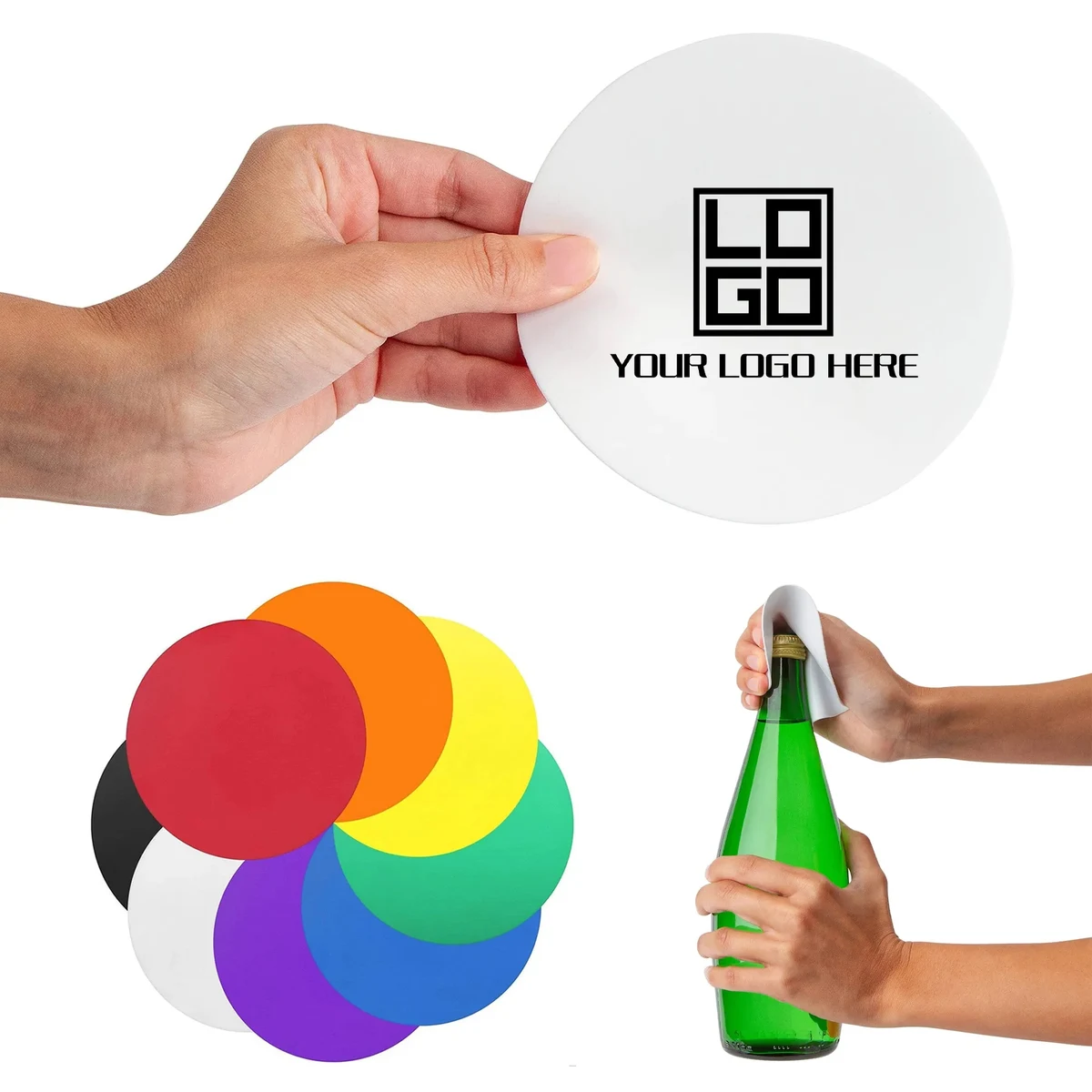 Silicone Bottle Opener Coaster 1