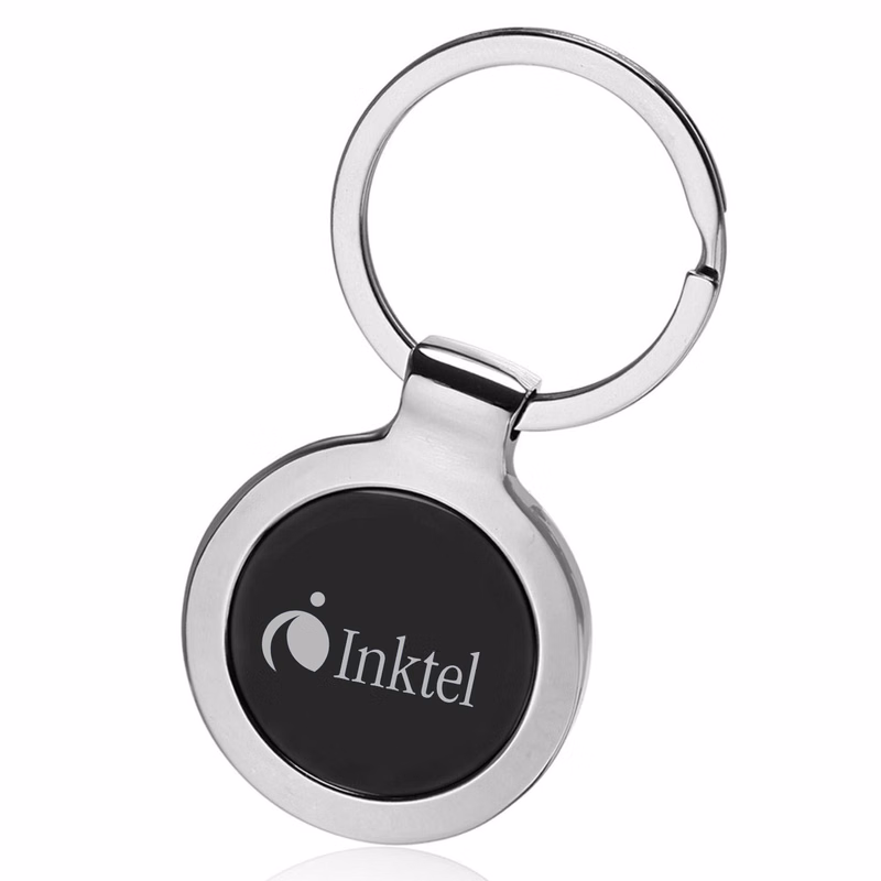 Round Keychains in Two Tone