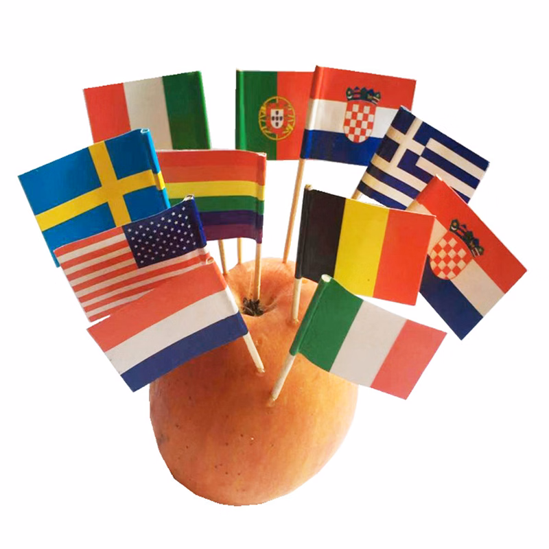 Qatar World Cup Customized Toothpick Flag