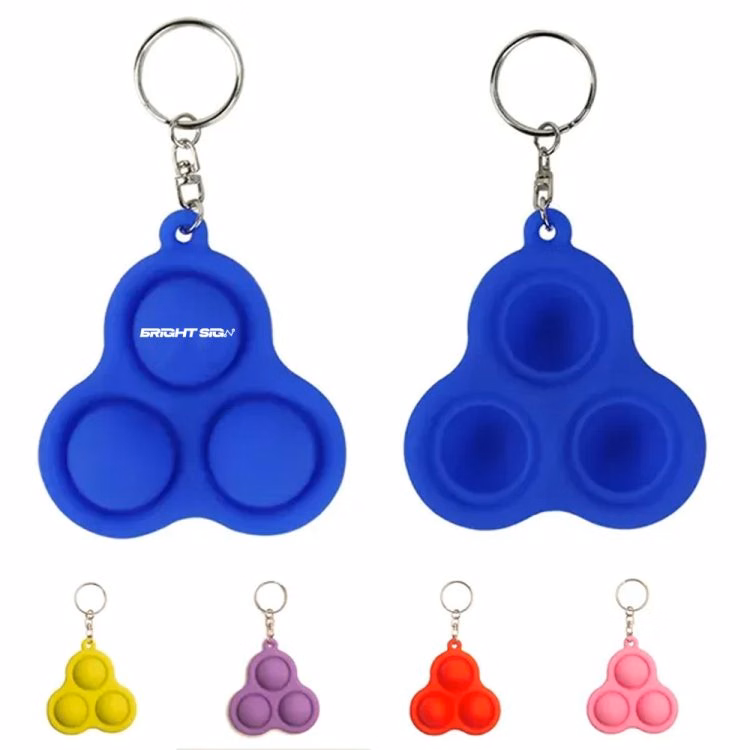 Mini Pop-It Fidget Bubble Keychain
