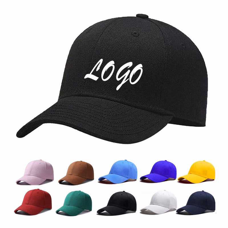 Plain Adjustable Curved Baseball Hat