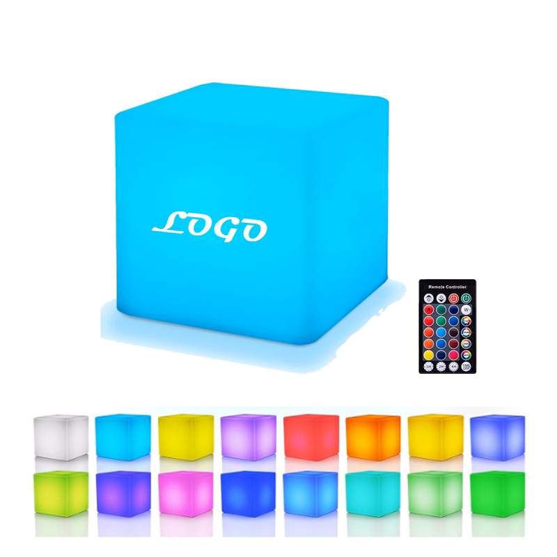 Square 16 Colors Led Light Rechargeable Night Light