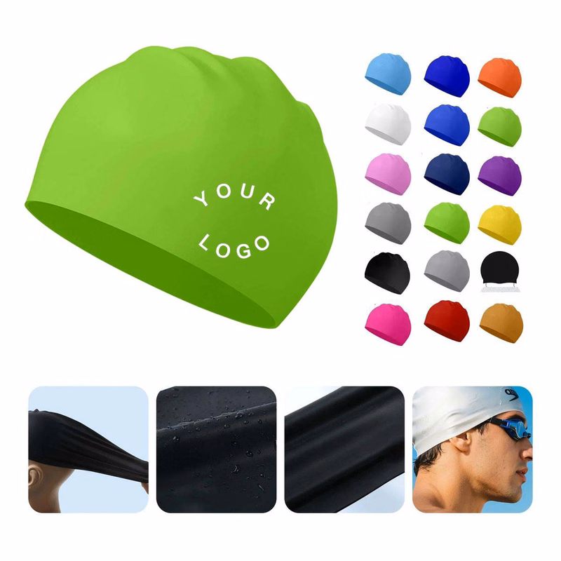 Comfortable Waterproof Silicone Swim Cap