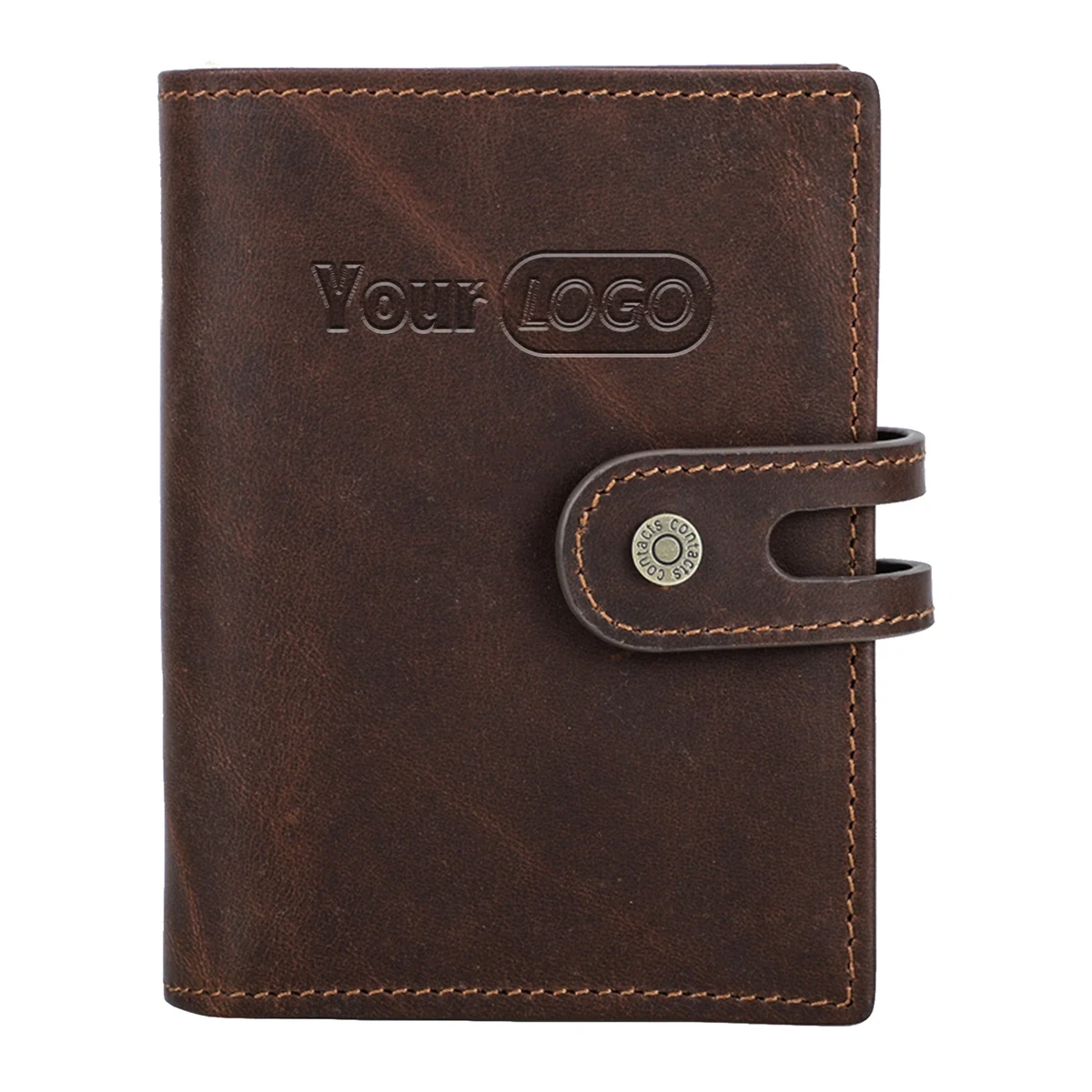 Leather RFID Automatic Anti theft Wallet Men Coffee 1