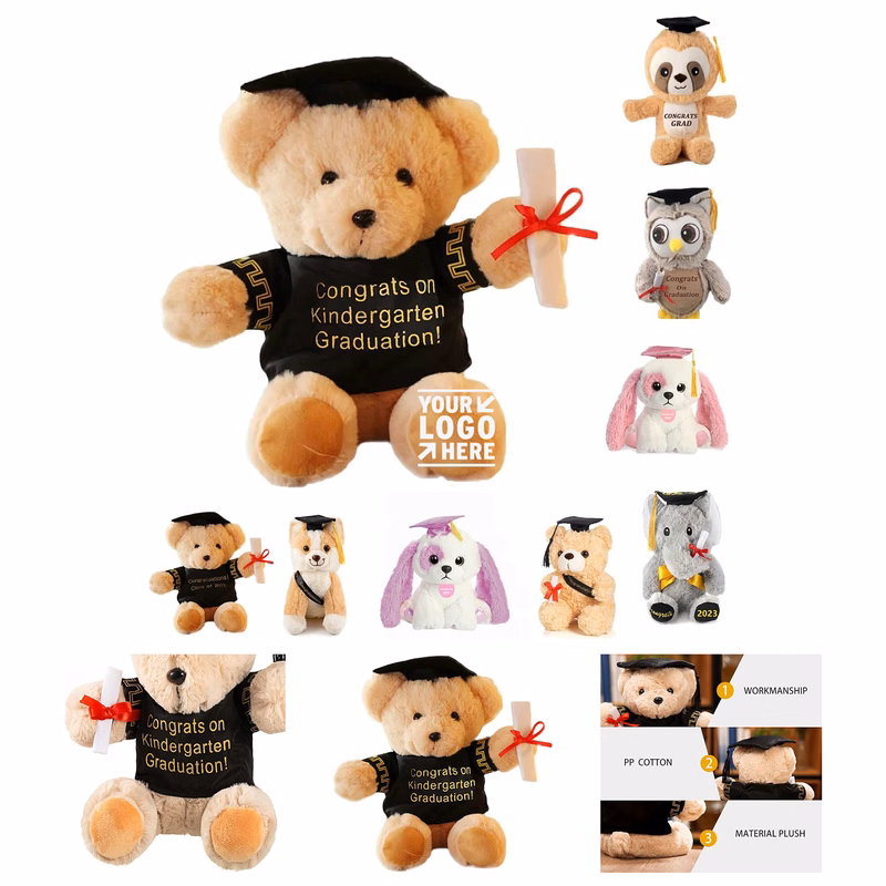 Graduation Stuffed Bear Toy