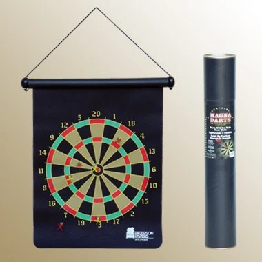 16" Magnetic Double Sided Rolled-Up Dart Game 1