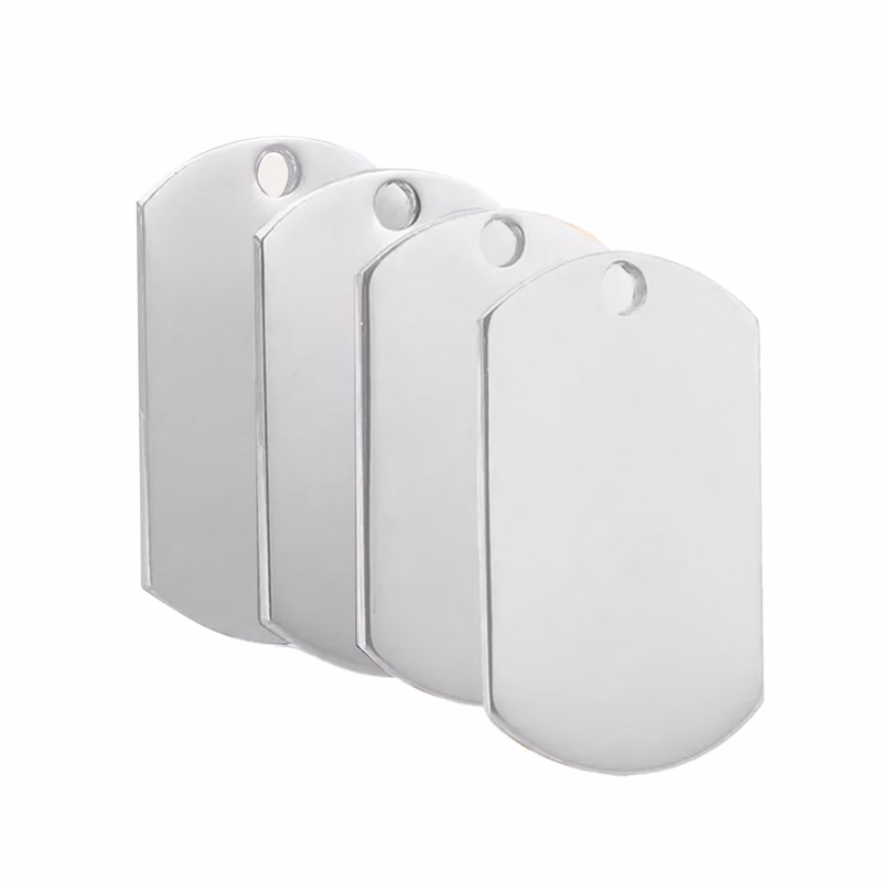 Silver Color Brass Pet Tag