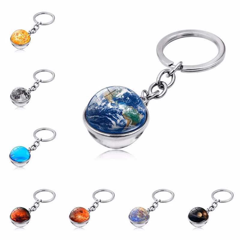 Key Tag Charm Glass Ball Crystal Ball