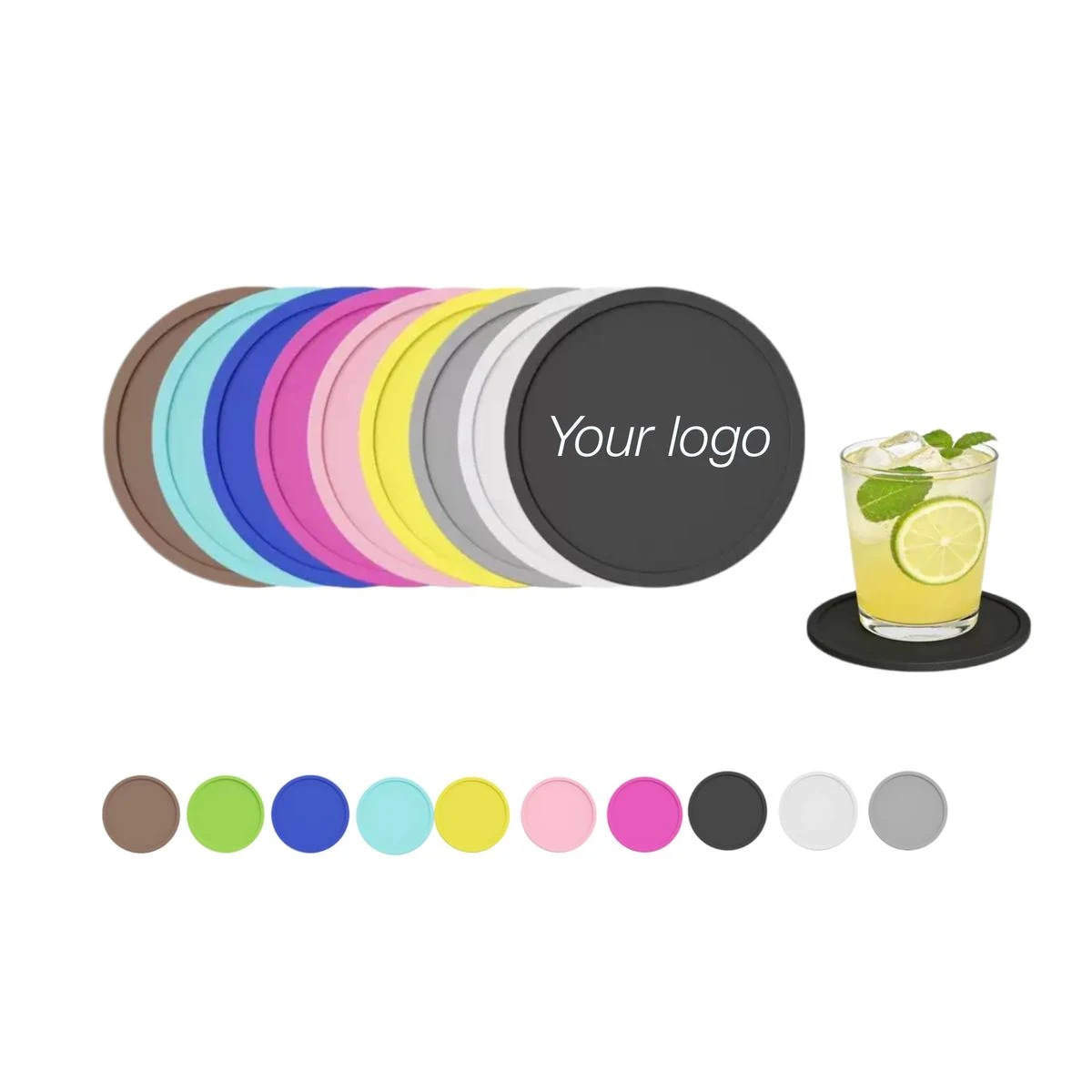 Multi-Color Silicone Coaster 1