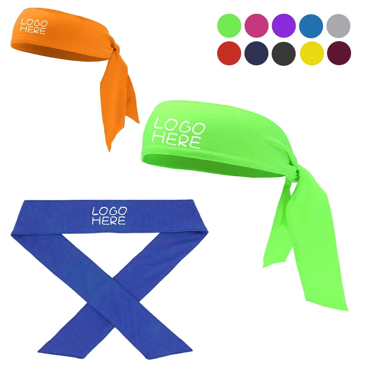 Dual-Function Cooling and Sun Protection Ice-Silk Headband 1