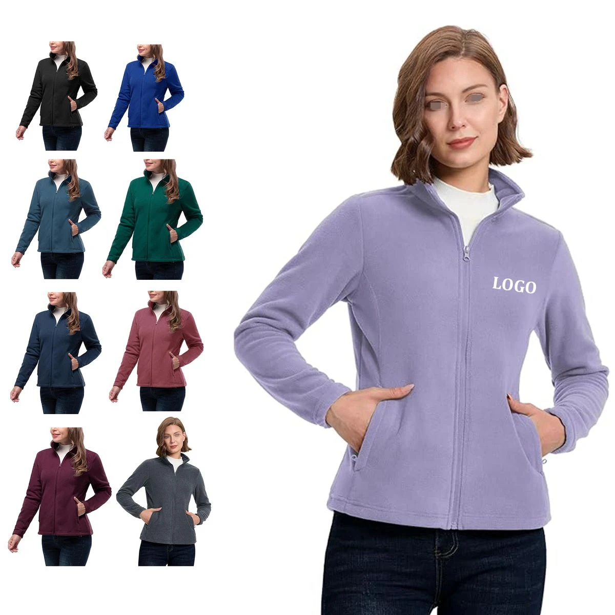 Zip Up Fleece Jacket 1