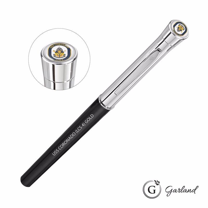 Garland® Monogram Custom Rollerball Pen - Chrome