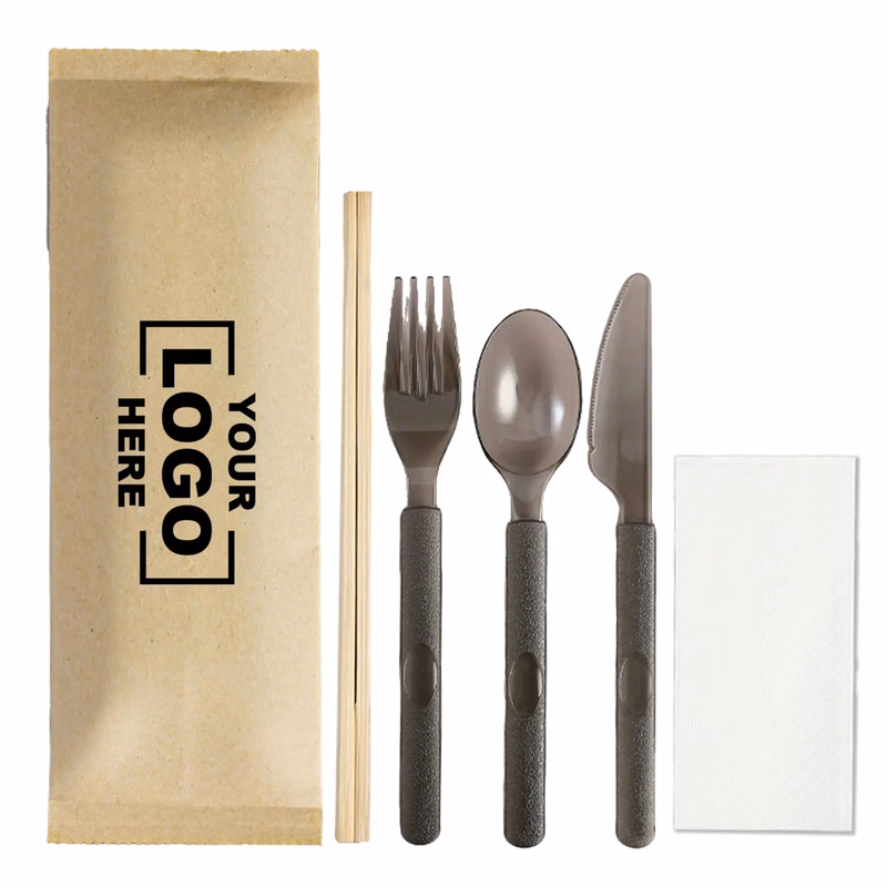 Knife Fork Spoon Chopsticks Disposable Tableware Set