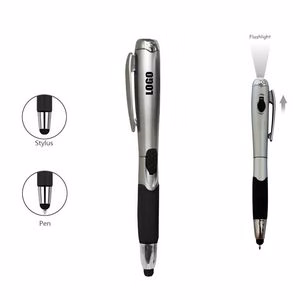 LED Flashlight Pen With Stylus