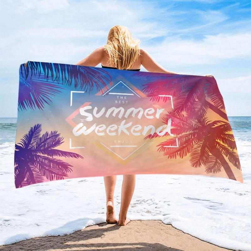 Micro Fiber Terry Loop Beach Towel