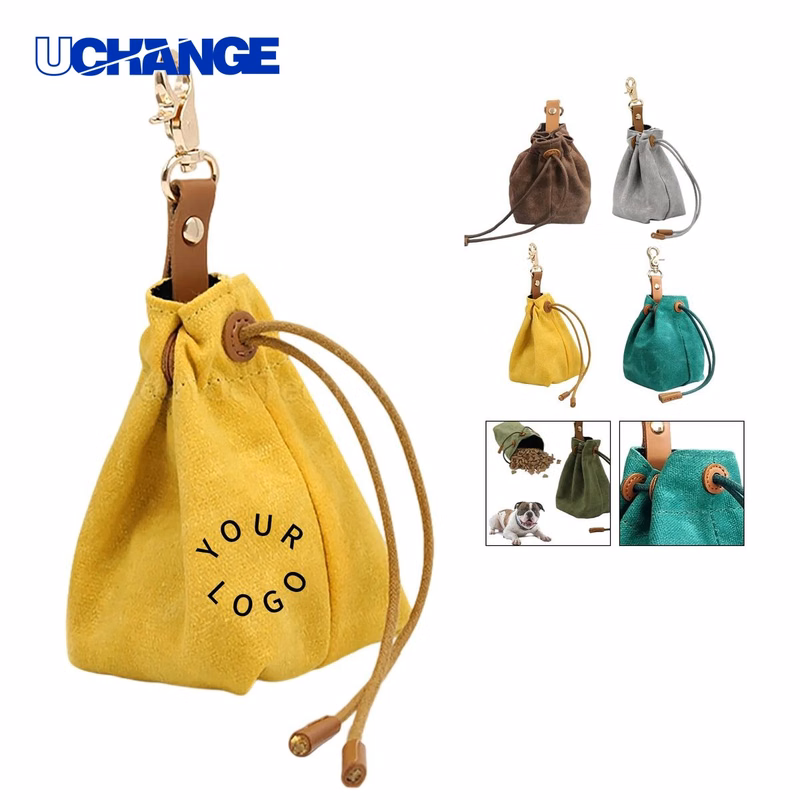 Felt Pet Snack Pouch Organizer Portable for Training