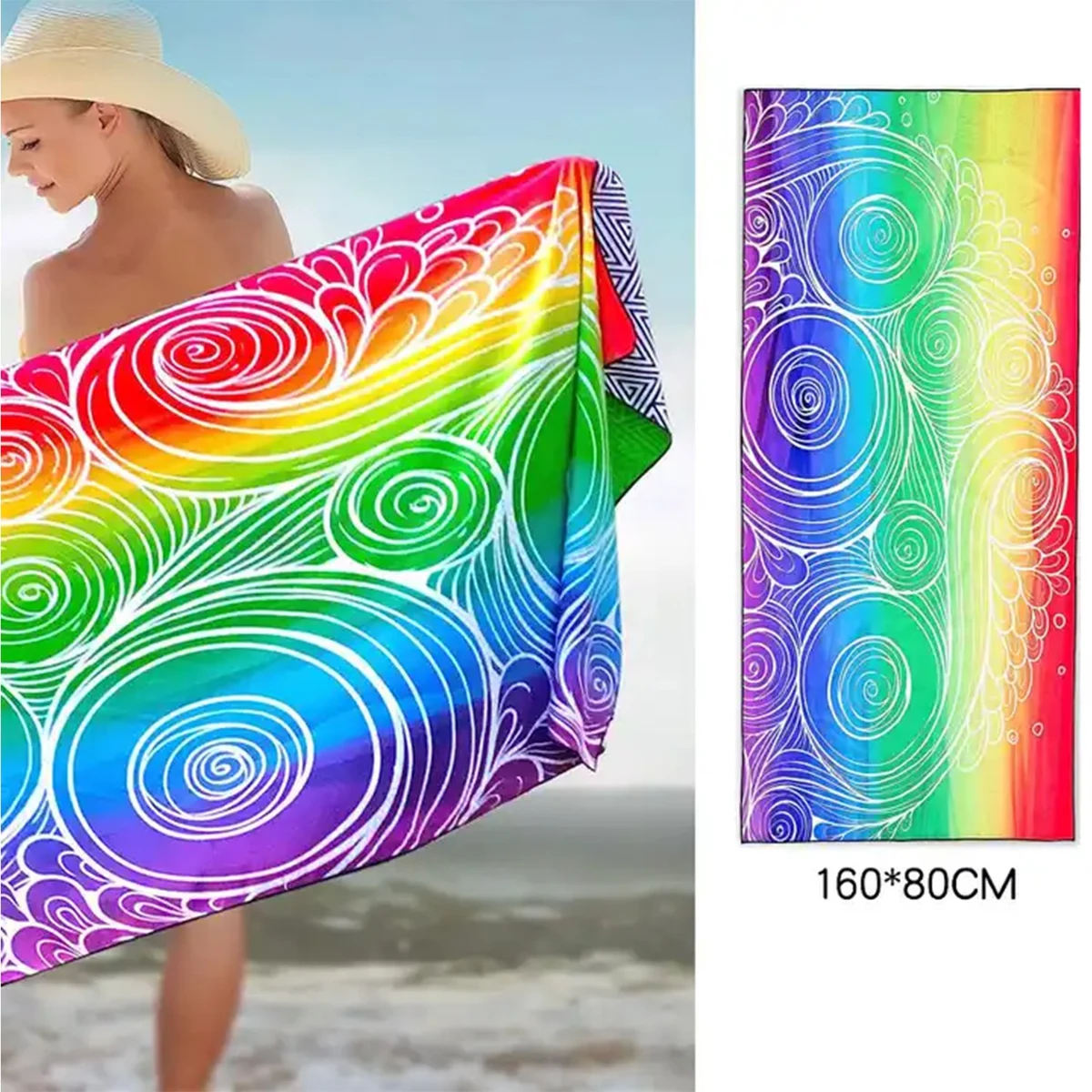 35″ X 60″ Sublimated Silk Touch Velour Beach Towel 1