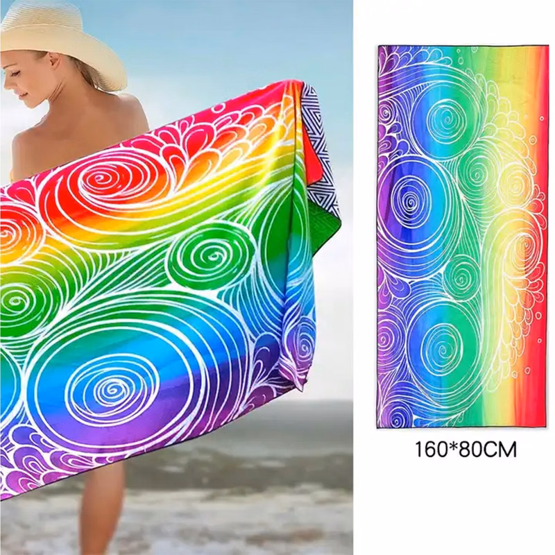 35″ X 60″ Sublimated Silk Touch Velour Beach Towel