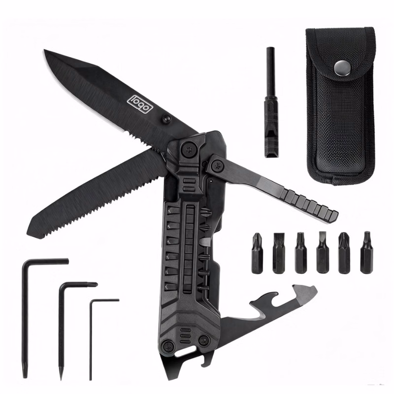 23-in-1 Stainless Steel Folding Multi-Function Knife