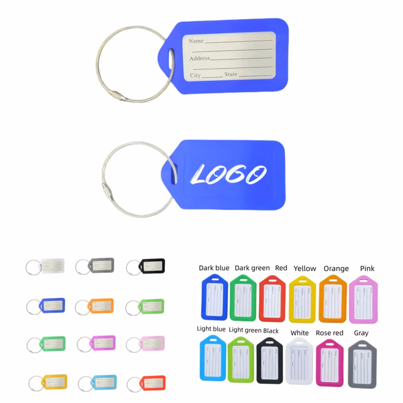 3.4 x 2 Inches Plastic Luggage Tags