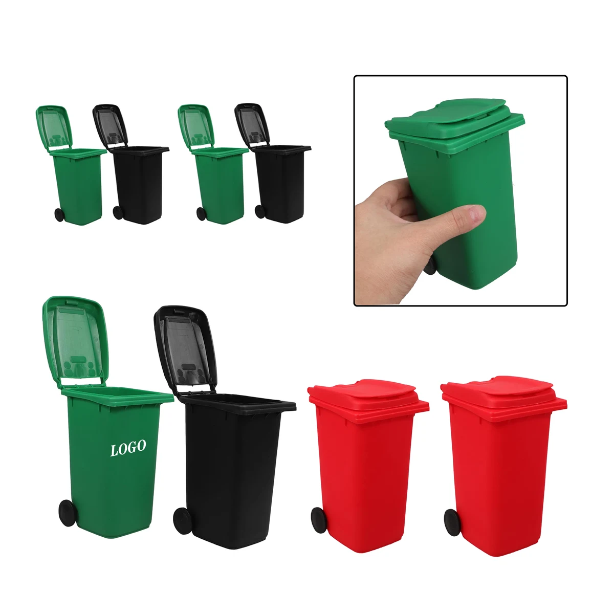 Desktop Trash Can Desktop Pen Holder 1