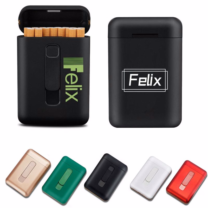 Cigarette Case with Electric Lighter