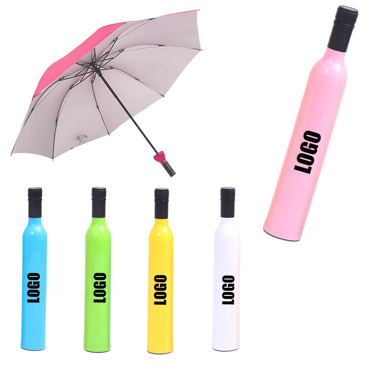 Compact Wine Bottle Umbrella 1