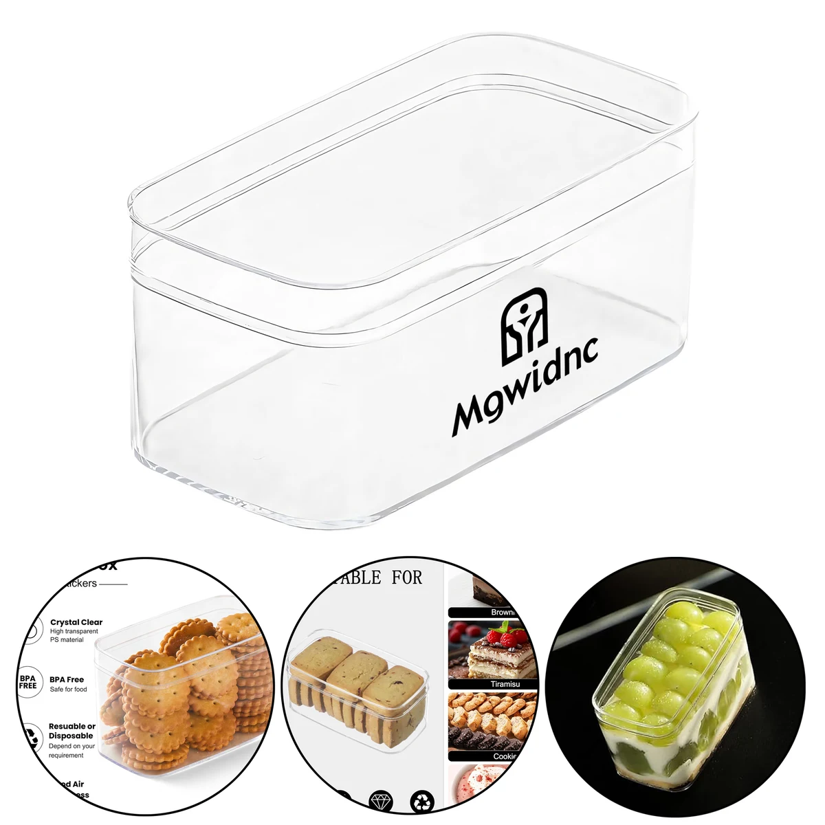 Clear PS Plastic Square Box 1
