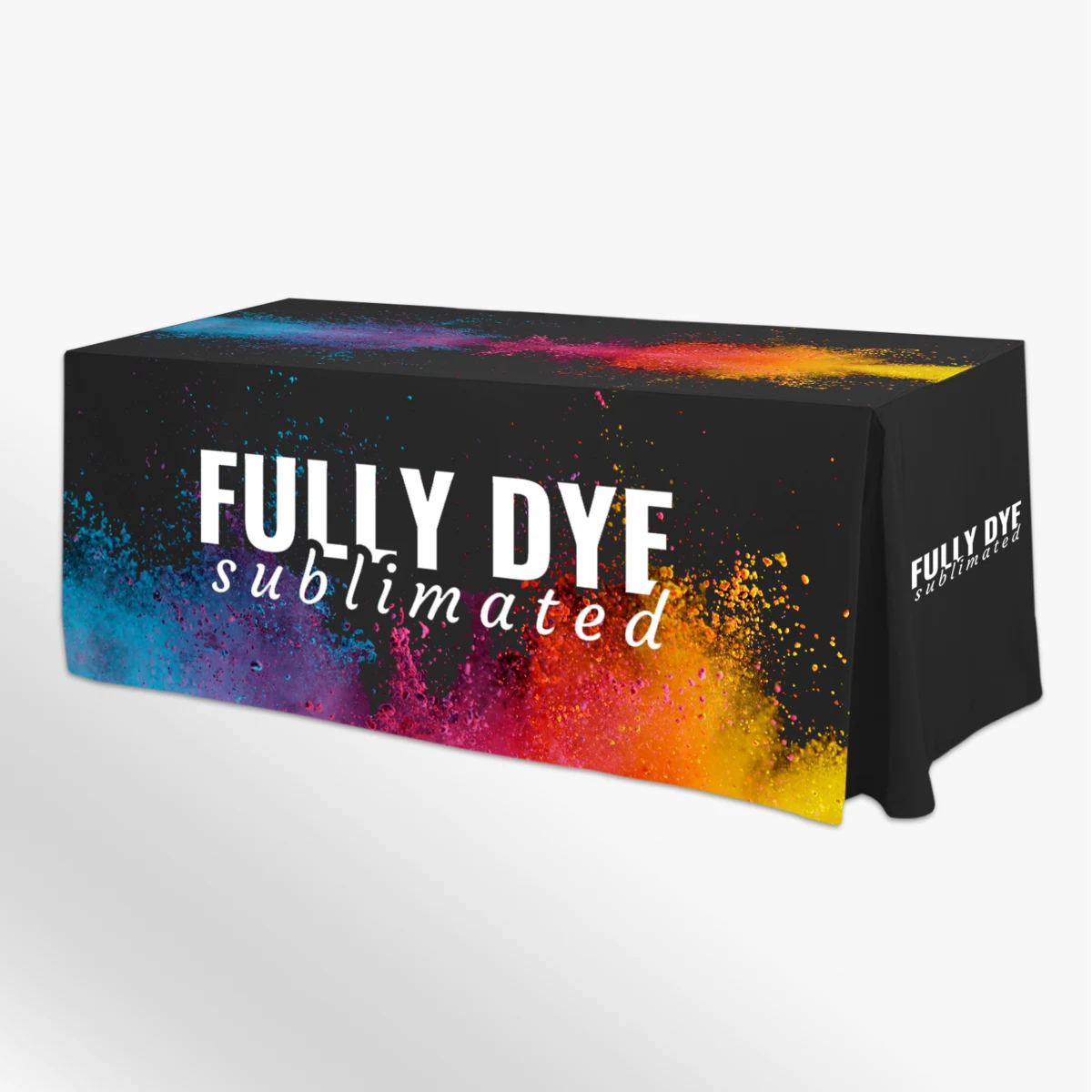 8' Fitted Table Cover - Fully Dye Sublimated (18" width) 1