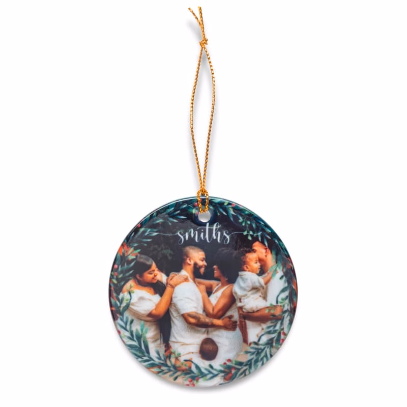 Full Color Ceramic Christmas Ornament