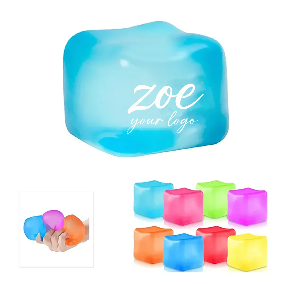Ice Cube Stress Ball Squishy Fidget Toy 1