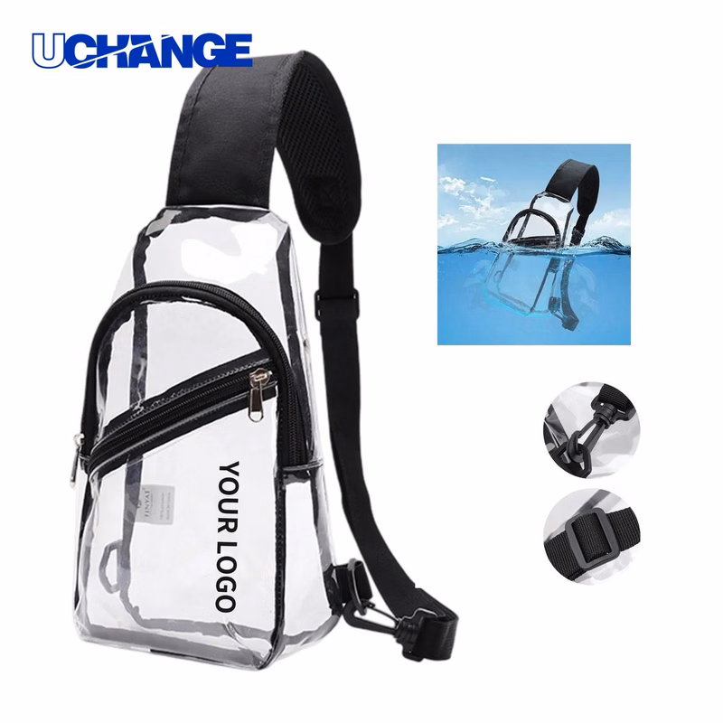 PVC Crossbody Bag Organizer Transparent Body Durable