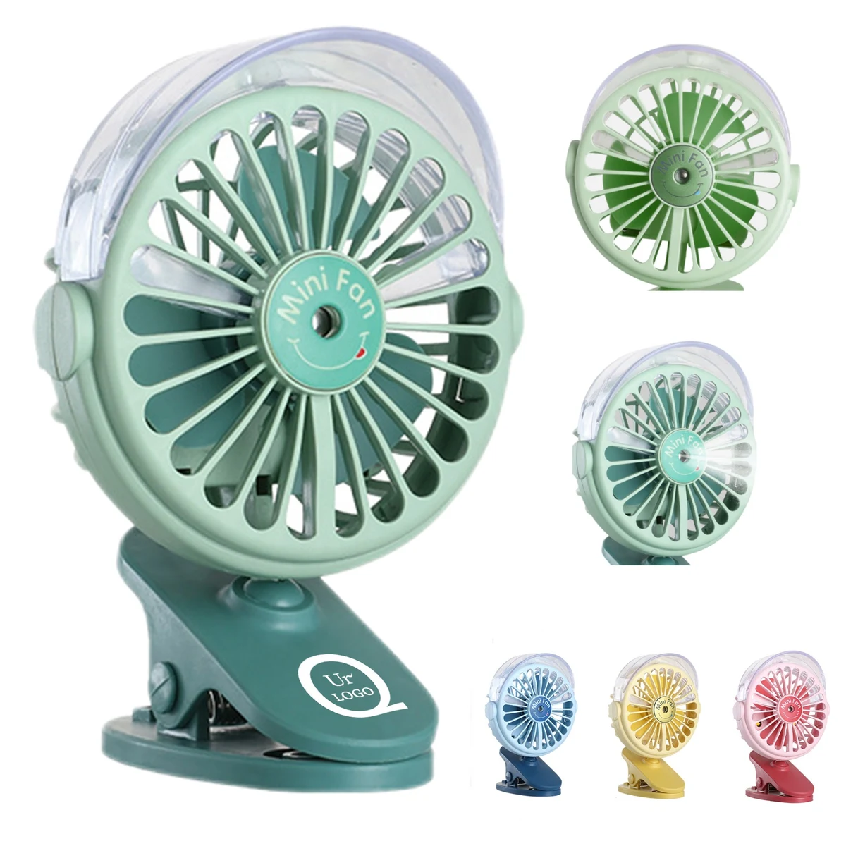 Desktop Clip Spraying Misting Fan 1