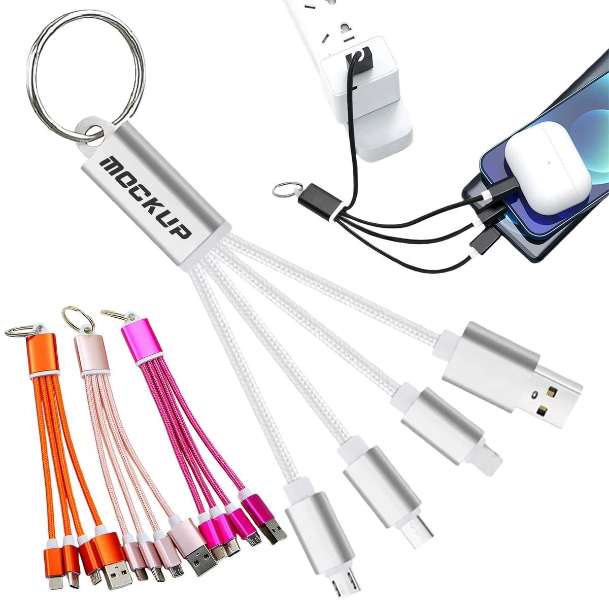 Lightweight Charging Cable Keychain 1
