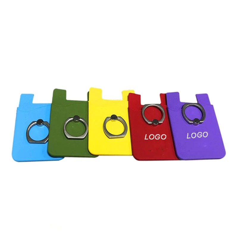 Silicone Phone Wallet With Ring 1