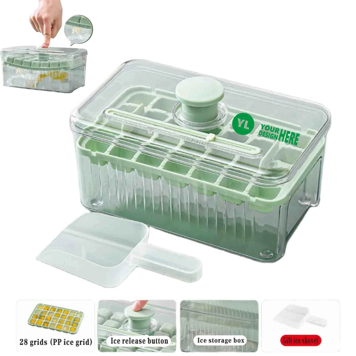 28 Ice Grids Cube Molds 1